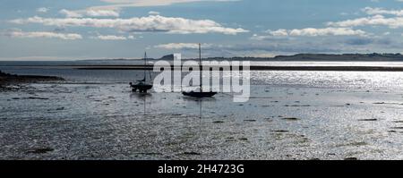 Port de Lindisfarne, Northumberland Banque D'Images