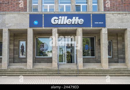 Gillette Werk, Oberlandstraße, Tempelhof, Berlin, Allemagne Banque D'Images