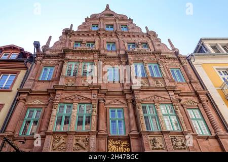 Hotel Ritter, Hauptstraße, Altstadt, Heidelberg, Bade-Wurtemberg,Allemagne Banque D'Images