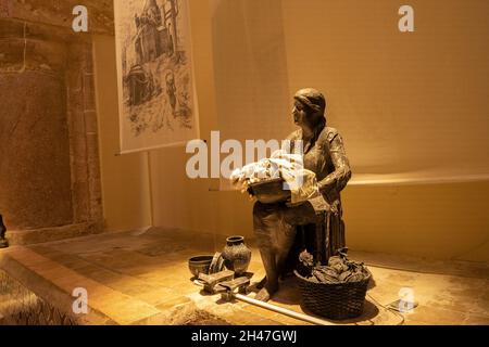 Intérieur de la salle de bain turque reconstituée du XVIIIe siècle Hamam al Pasha [al-Basha] à Acre, Israël Banque D'Images