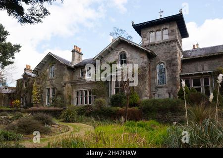 Linn House, Cove, Écosse.Le jardin abrite de nombreuses plantes botaniques rares. Banque D'Images