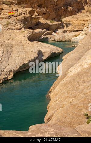 Wadi Bani Khalid, Sultanat d'Oman Banque D'Images