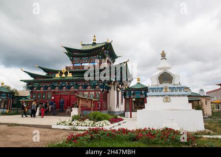 Etigel Khambin Temple de l'Ivolginsky Datsan, Buryatia, Russie Banque D'Images