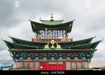 Etigel Khambin Temple de l'Ivolginsky Datsan, Buryatia, Russie Banque D'Images