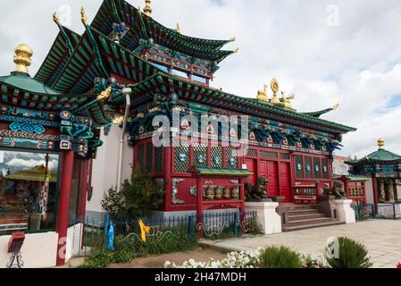 Etigel Khambin Temple de l'Ivolginsky Datsan, Buryatia, Russie Banque D'Images