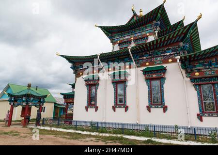 Etigel Khambin Temple de l'Ivolginsky Datsan, Buryatia, Russie Banque D'Images