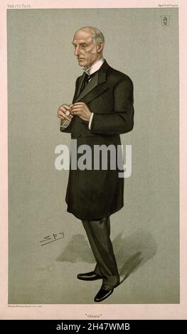 Sir Richard Douglas Powell.Lithographie de couleur par Sir L. Ward [Spy], 1904. Banque D'Images