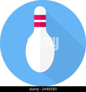 Bowling blanc, illustration, vecteur, sur fond blanc. Illustration de Vecteur