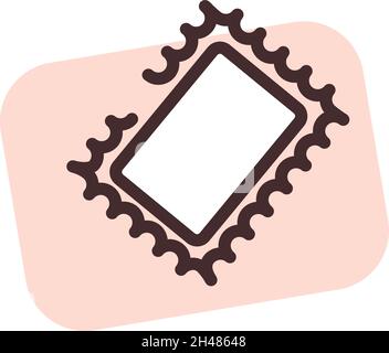 Timbre d'expédition, illustration, vecteur, sur fond blanc. Illustration de Vecteur