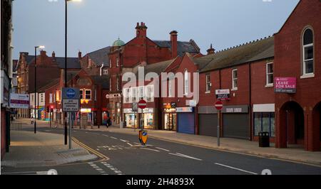 South Shields, centre-ville, déserte et vide, Tyneside, Angleterre du Nord-est,ROYAUME-UNI Banque D'Images