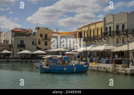 Venezianischer Hafen, Rethymno, Kreta, Griechenland Banque D'Images