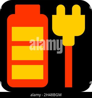 Chargeur mobile, illustration, vecteur, sur fond blanc. Illustration de Vecteur