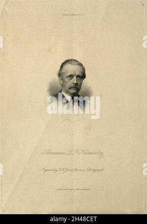 Hermann Ludwig Ferdinand von Helmholtz.Gravure à l'aide de C. H. Jeens, 1871. Banque D'Images