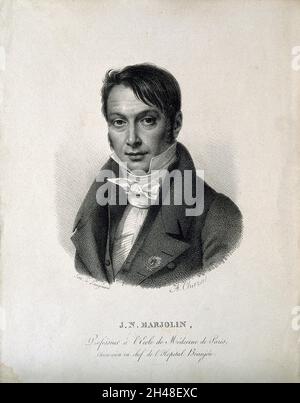 Jean Nicolas Marjolin.Lithographie par Langlumé d'après A. Chazal. Banque D'Images