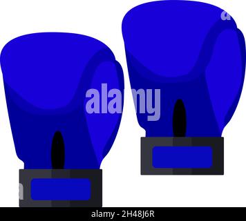 Gants de boxe, illustration, vecteur sur fond blanc. Illustration de Vecteur