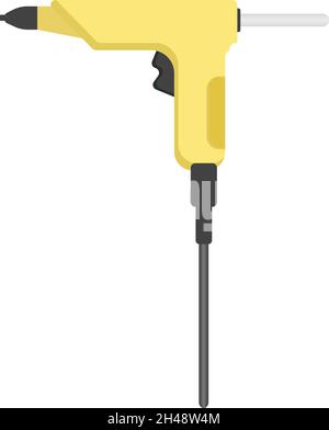 Colle jaune, illustration, vecteur sur fond blanc. Illustration de Vecteur