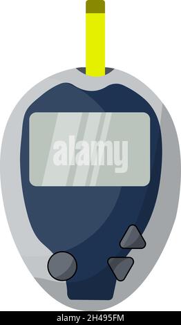 Tensiomètre bleu, illustration, vecteur sur fond blanc. Illustration de Vecteur
