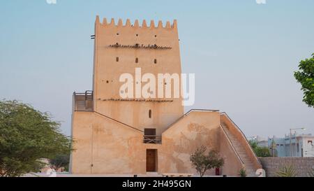 La tour historique de Barzan à Doha, au Qatar. Banque D'Images