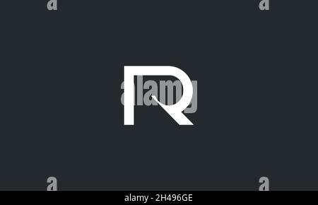 LOGO LETTRE R AVEC EFFET D'ESPACE NÉGATIF POUR UNE UTILISATION SUR ILLUSTRATION Illustration de Vecteur