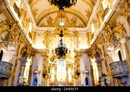 Église Santa Cruz dos Militares, Rio de Janeiro, Brésil Banque D'Images