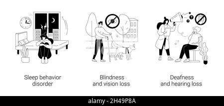 Problèmes de santé résumé concept illustrations vectorielles. Illustration de Vecteur