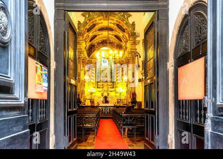 Église Santa Cruz dos Militares, Rio de Janeiro, Brésil Banque D'Images