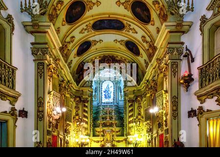 Église Santa Cruz dos Militares, Rio de Janeiro, Brésil Banque D'Images