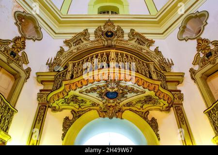 Église Santa Cruz dos Militares, Rio de Janeiro, Brésil Banque D'Images