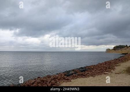 Réservoir d'eau contaminée en Ukraine appelé la mer de Kiev Banque D'Images