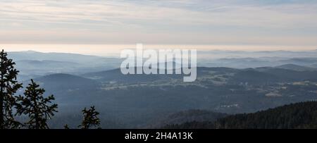 Ausblick vom Dreissel, vue depuis le Dreissel Banque D'Images