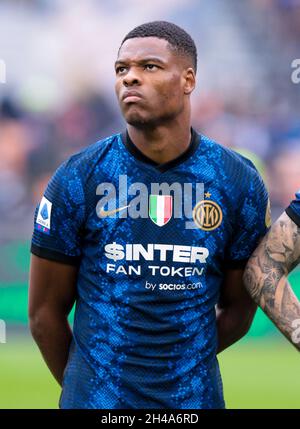 Milan, Italie.31 octobre 2021.Milan, Italie - octobre 21 2021 - Inter-Udinese série A - dumfries f.c internazionale crédit: Christian Santi/Alamy Live News Banque D'Images