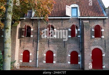 Coevorden, pays-Bas - octobre 31 2021 - Bâtiment historique du XVIIe siècle.Il était autrefois un dépôt de stockage militaire.Il est sur la liste des monuments Banque D'Images