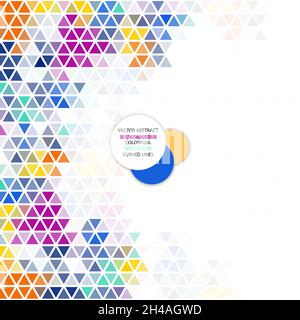 Illustration polygonale multicolore, qui sont composées de triangles. Arrière-plan géométrique en origami avec gradient. Conception triangulaire à votre entreprise Banque D'Images