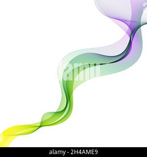 Vague colorée abstraite.Elément de conception Banque D'Images