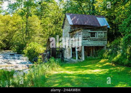 LouderMilk Mill, State route GA-197, Mount Airy, Géorgie Banque D'Images