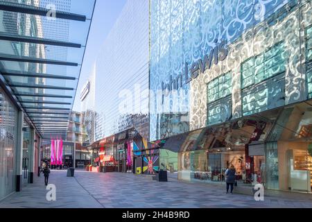 John Lewis grand magasin, centre commercial Highcross, High Street, ville de Leicester, Leicestershire,Angleterre, Royaume-Uni Banque D'Images