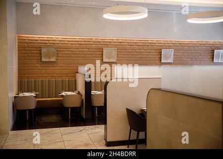 Los Angeles, Californie, États-Unis.29 mars 2019.American Airlines Group Inc. Dîner de première classe dans le salon Flagship de l'aéroport international de Los Angeles (LAX) le vendredi 29 mars 2019 à Los Angeles, en Californie © 2019 Patrick T. Fallon (image de crédit : © Patrick Fallon/ZUMA Press Wire) Banque D'Images