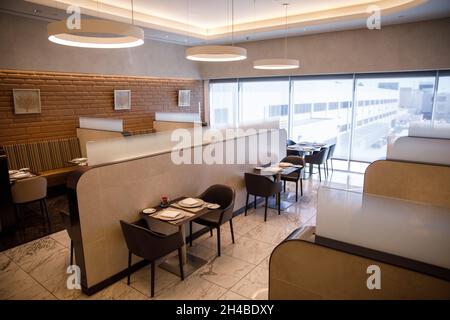 Los Angeles, Californie, États-Unis.29 mars 2019.American Airlines Group Inc. Dîner de première classe dans le salon Flagship de l'aéroport international de Los Angeles (LAX) le vendredi 29 mars 2019 à Los Angeles, en Californie © 2019 Patrick T. Fallon (image de crédit : © Patrick Fallon/ZUMA Press Wire) Banque D'Images