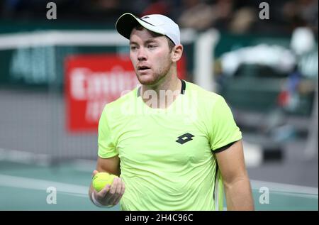 Paris, France.1er novembre 2021.Dominik Koepfer d'Allemagne pendant le 1er jour des Rolex Paris Masters 2021, un tournoi de tennis ATP Masters 1000 le 1er novembre 2021 à Accor Arena à Paris, France - photo Jean Catuffe/DPPI crédit: DPPI Media/Alay Live News Banque D'Images