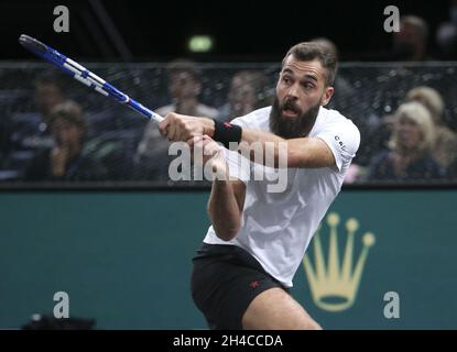 Paris, France.1er novembre 2021.Benoit paire de France au cours du 1er jour des Rolex Paris Masters 2021, un tournoi de tennis ATP Masters 1000 le 1er novembre 2021 à l'Accor Arena de Paris, France - photo: Jean Catuffe/DPPI/LiveMedia crédit: Agence photo indépendante/Alay Live News Banque D'Images