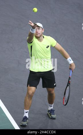 Paris, France.1er novembre 2021.Dominik Koepfer d'Allemagne pendant le 1er jour des Rolex Paris Masters 2021, un tournoi de tennis ATP Masters 1000 le 1er novembre 2021 à l'Accor Arena de Paris, France - photo: Jean Catuffe/DPPI/LiveMedia crédit: Agence photo indépendante/Alay Live News Banque D'Images