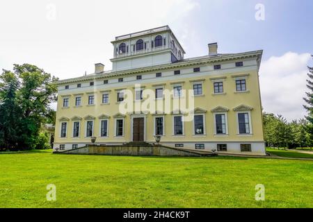 Schloß, Alte Post Gartenreich, Sachsen-Anhalt, Allemagne Banque D'Images