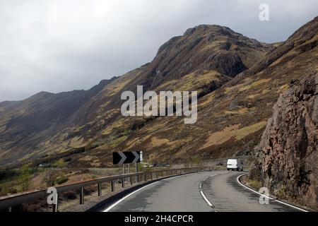 Vallée de Glencoe, Écosse Banque D'Images