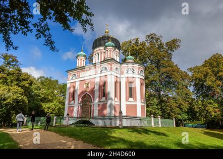 Alexander-Newski-Gedaechtniskirche Kolonie Alexandrowka Schaubek, Potsdam, Brandebourg, Allemagne Banque D'Images