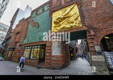 'Der secours Lichtbringer', Paula Modersohn Becker Haus, Böttcherstraße, Altstadt, Brême, Allemagne Banque D'Images