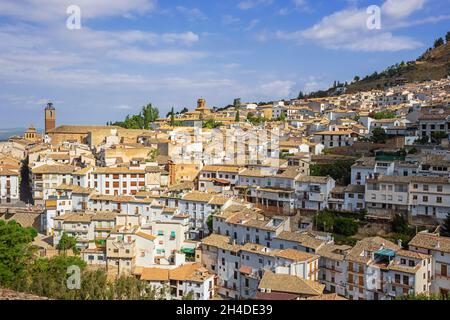 Vue sur Cazorla, vue depuis le château de Yedra Banque D'Images