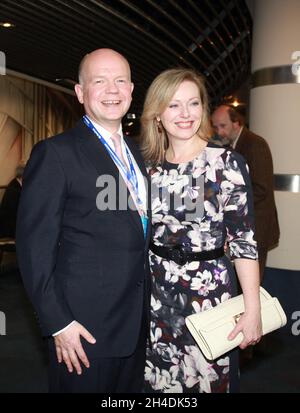 Chef de la Chambre William Hague et son épouse Ffion lors de la Conférence du Parti conservateur 2014, à la CPI Birmingham. Banque D'Images