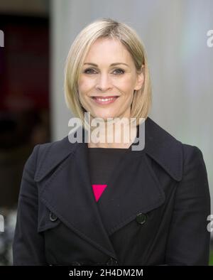 Jenni Falconer assistant à la première européenne de 'Shaun the Sheep the Movie' à vue Leicester Square, Londres. Banque D'Images