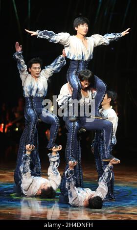 Habillez le Rehearsal d'Amaluna du Cirque du Soleil au Royal Albert Hall de Londres. Banque D'Images