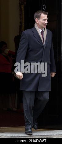 Le secrétaire à la Santé JEREMY HUNT assiste à une réunion du cabinet à Downing Street, Londres, le mardi 25 octobre 2016. Banque D'Images